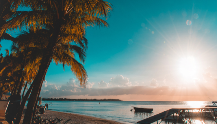 sunset plage trou-aux-biches île maurice keylodge location saisonnière